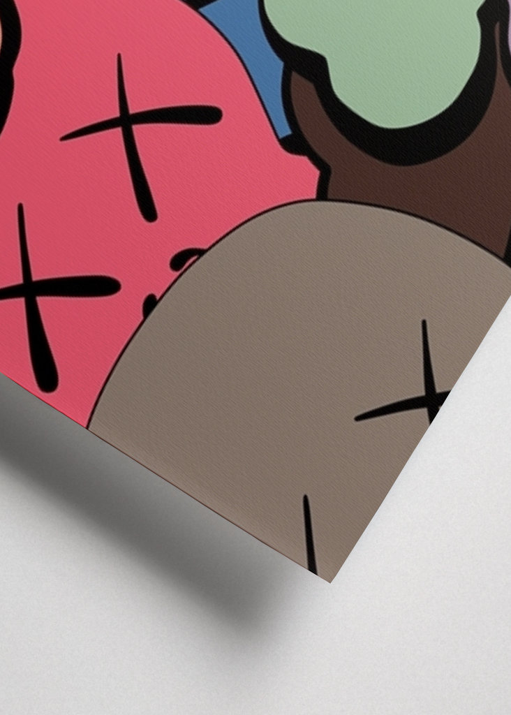 Kaws Head coloré