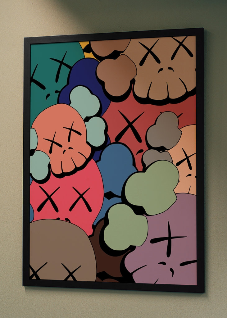 Kaws Head coloré