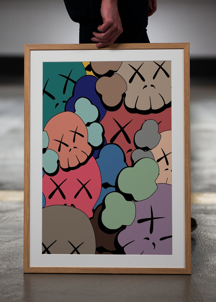 Kaws Head coloré