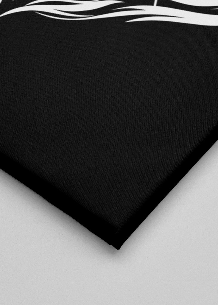 Schwarz-weißes Tiger-Artwork