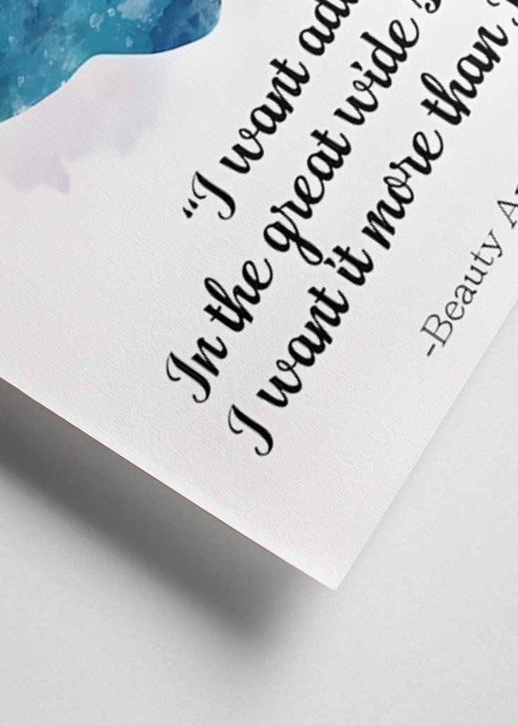 Princess Belle Word Quote