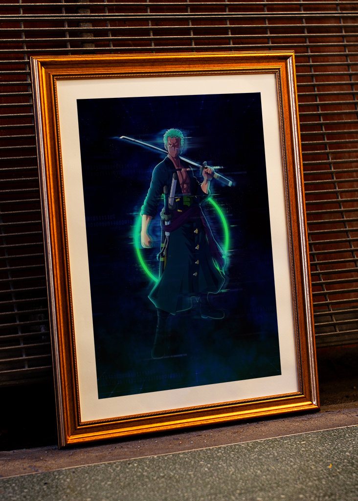 Roronoa zoro - green neon
