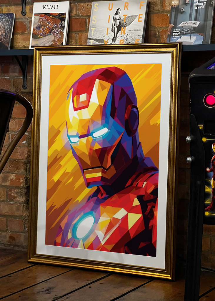 Iron Man Marvel Pop art WPAP