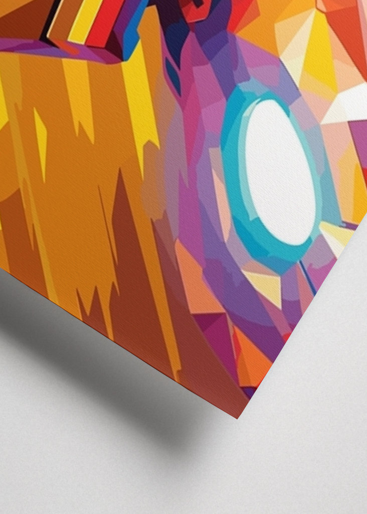 Iron Man Marvel Pop art WPAP