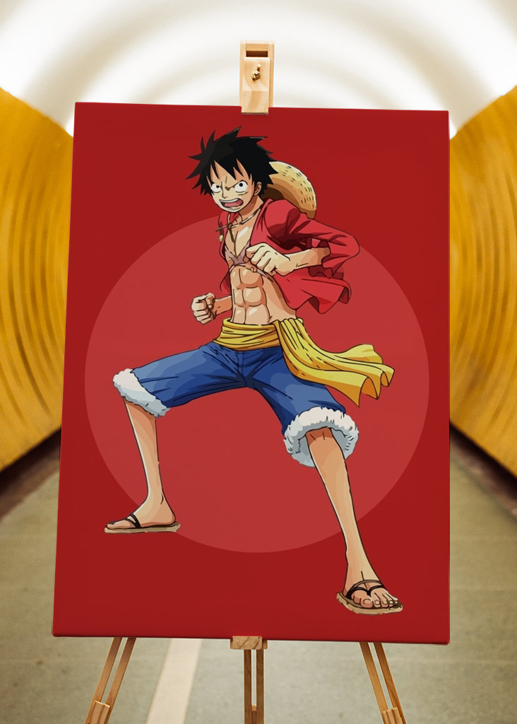 Pose genial de Luffy
