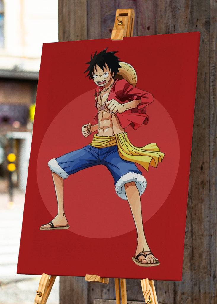 Pose genial de Luffy