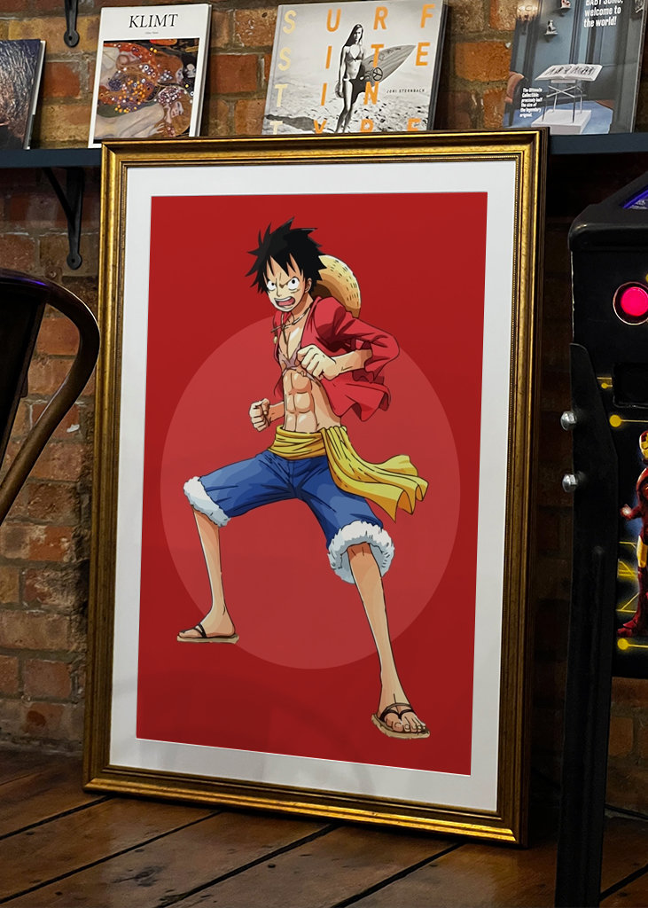 Pose genial de Luffy