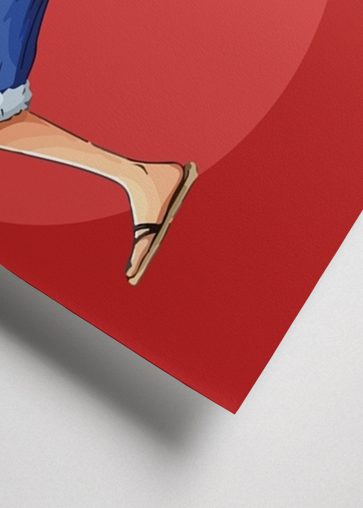 Pose genial de Luffy