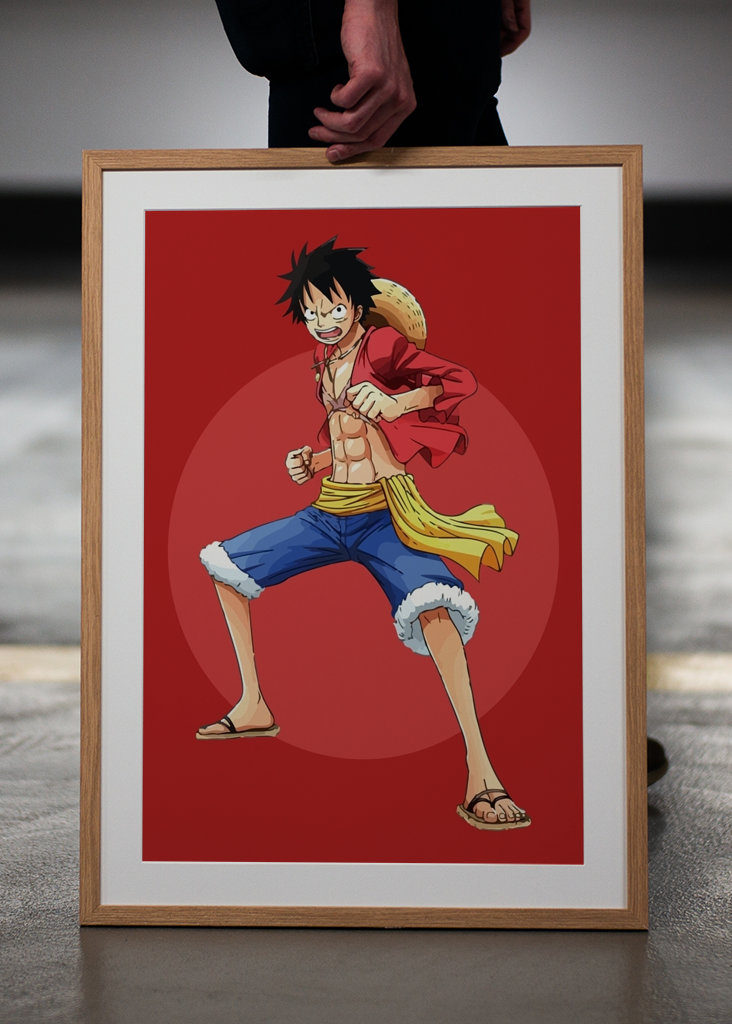 Pose genial de Luffy