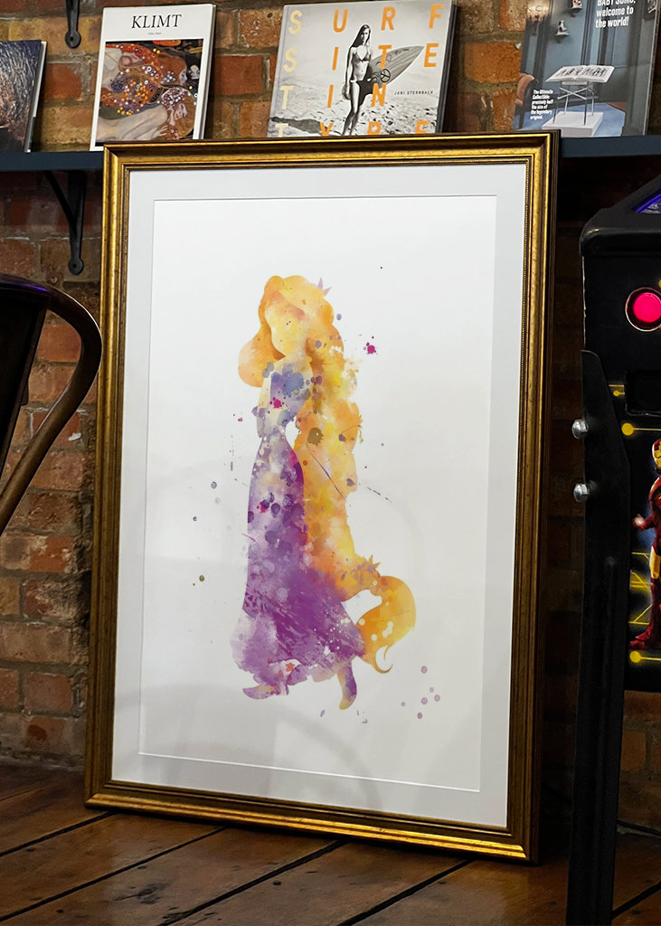 Aquarelle Princesse Raiponce