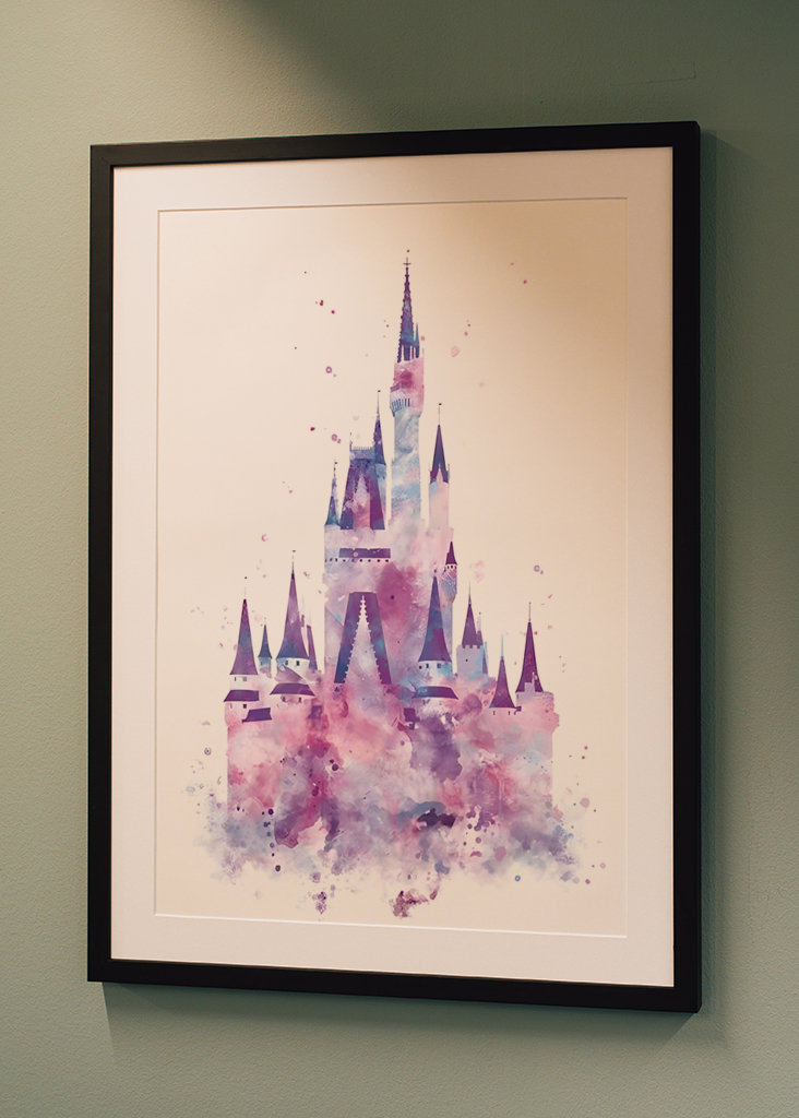 Cinderella Castle Watercolor