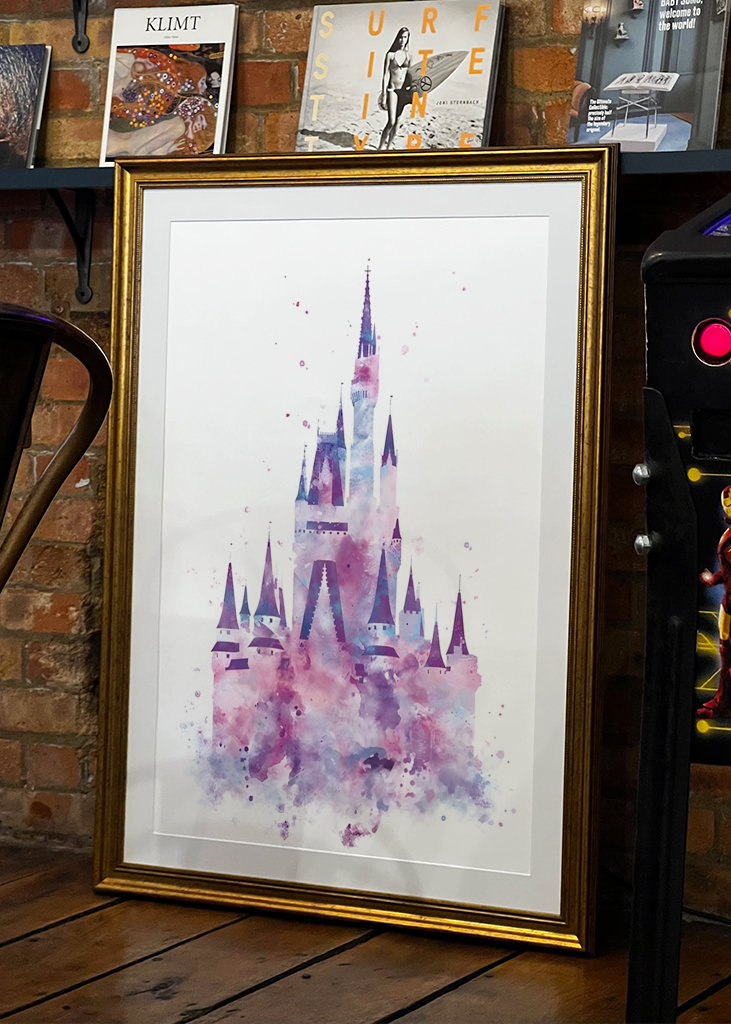 Cinderella Castle Watercolor