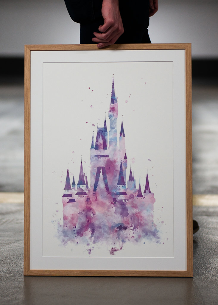 Cinderella Castle Watercolor