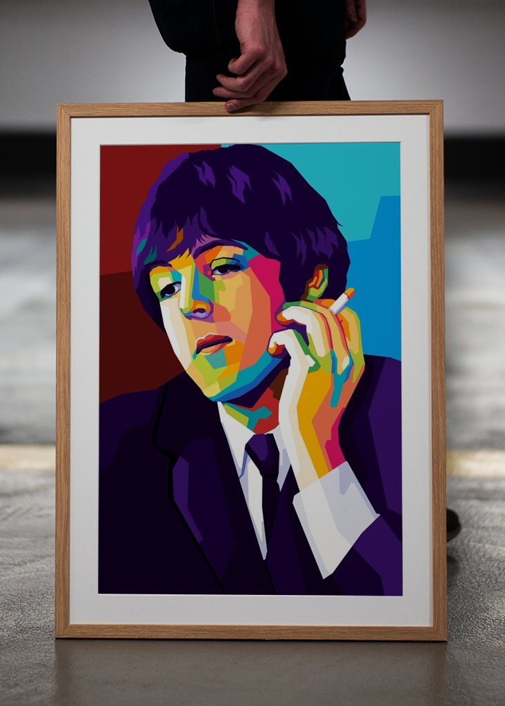 Paul McCartney Wpap Pop Art