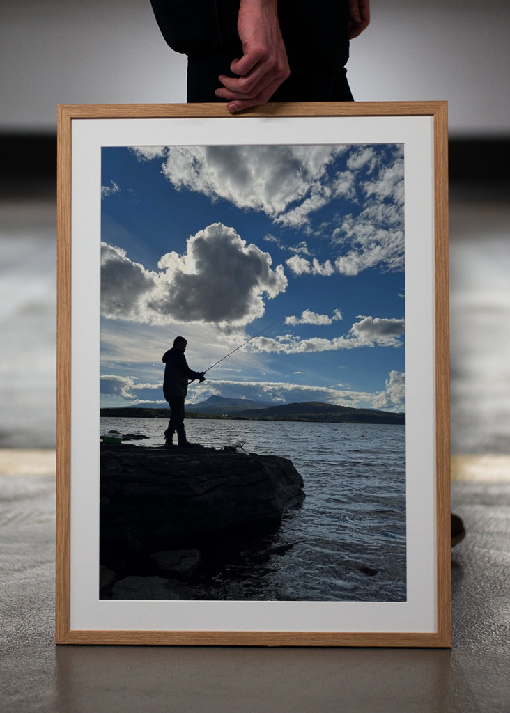 El gran pescador en las montañas