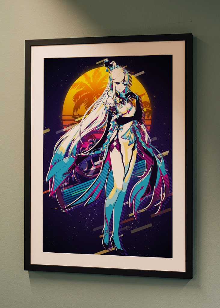 Ningguang - 80-tals retro