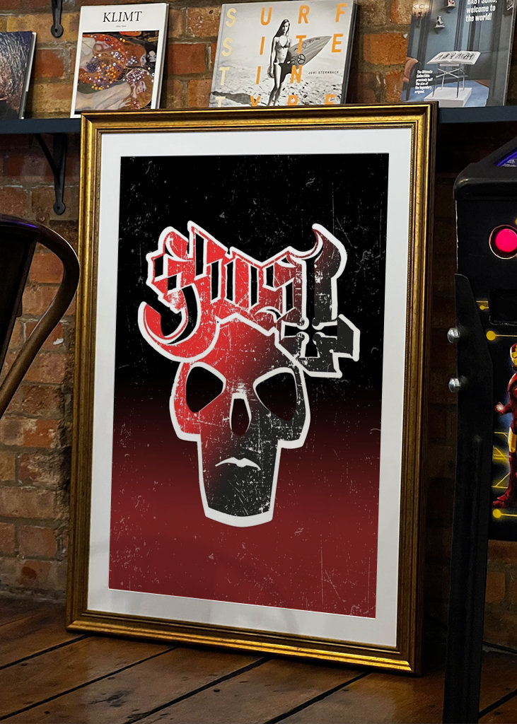 Ghost Band Logo Vintage Grunge