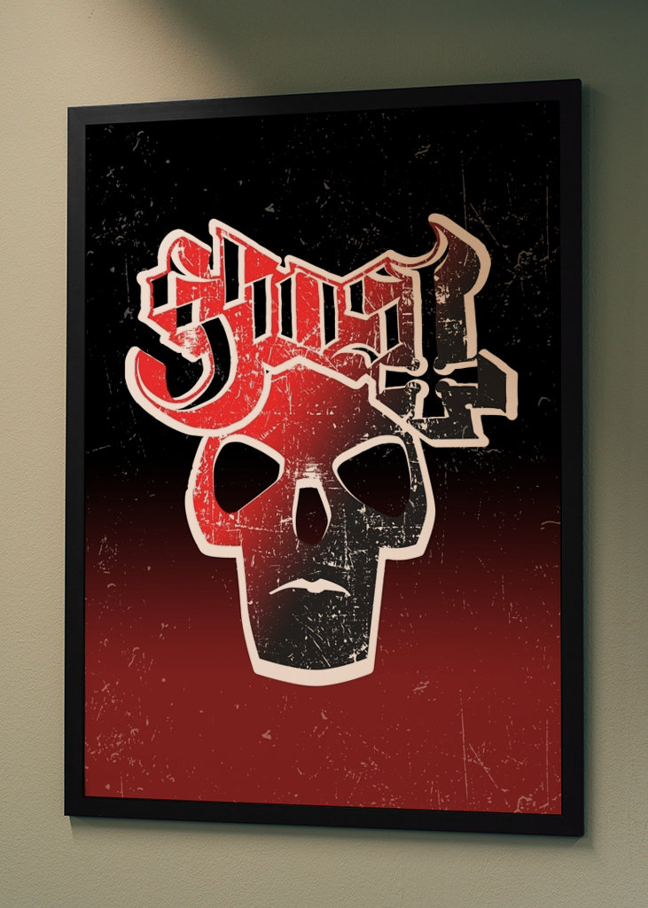 Ghost Band Logo Vintage Grunge