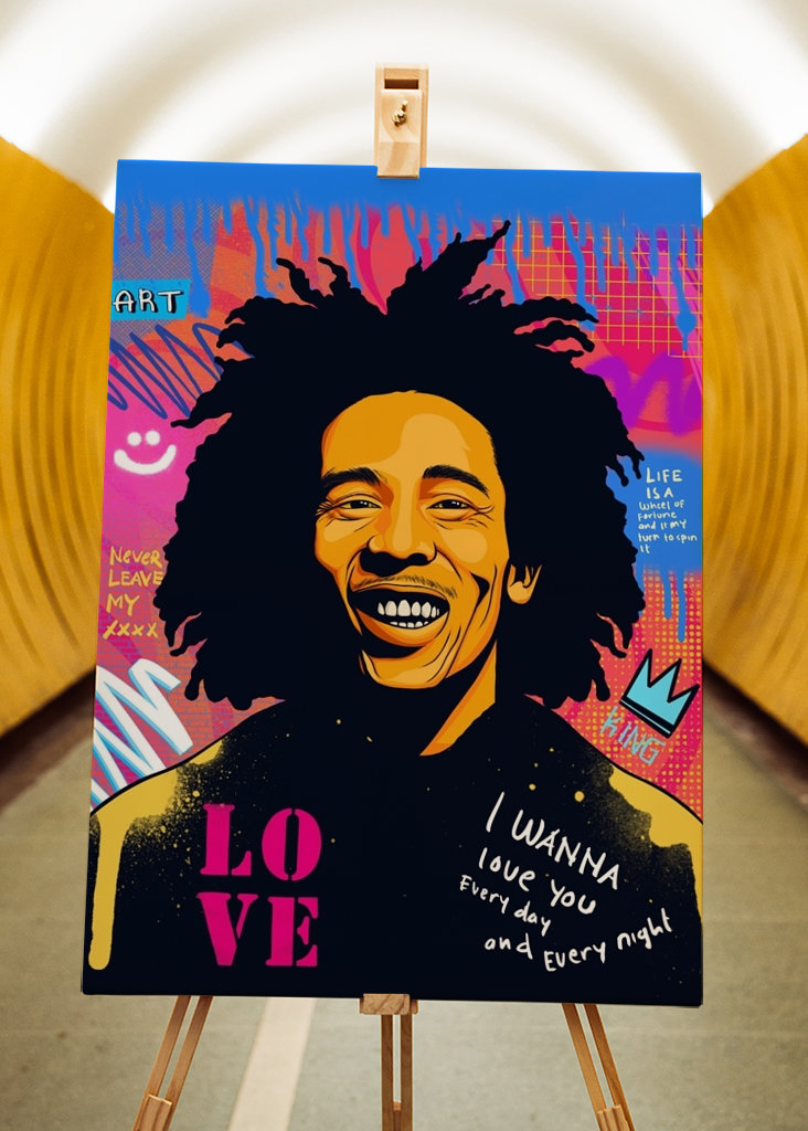Bob Marley Pop Art