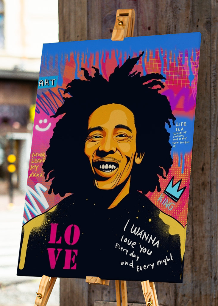 Bob Marley Pop Art