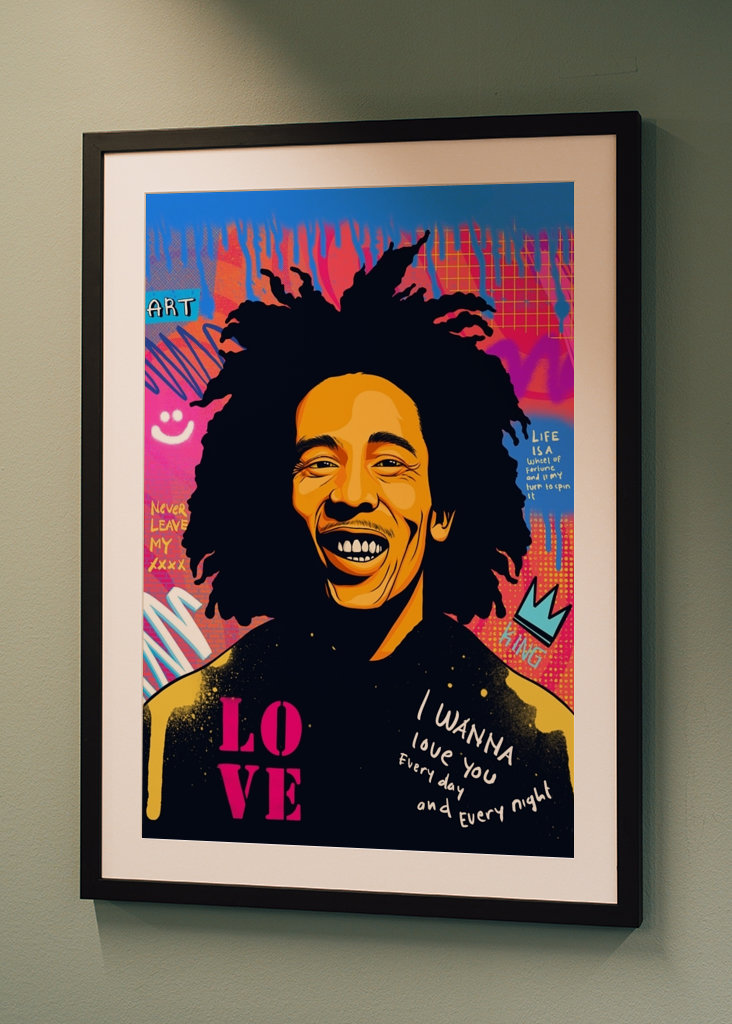 Bob Marley Pop Art