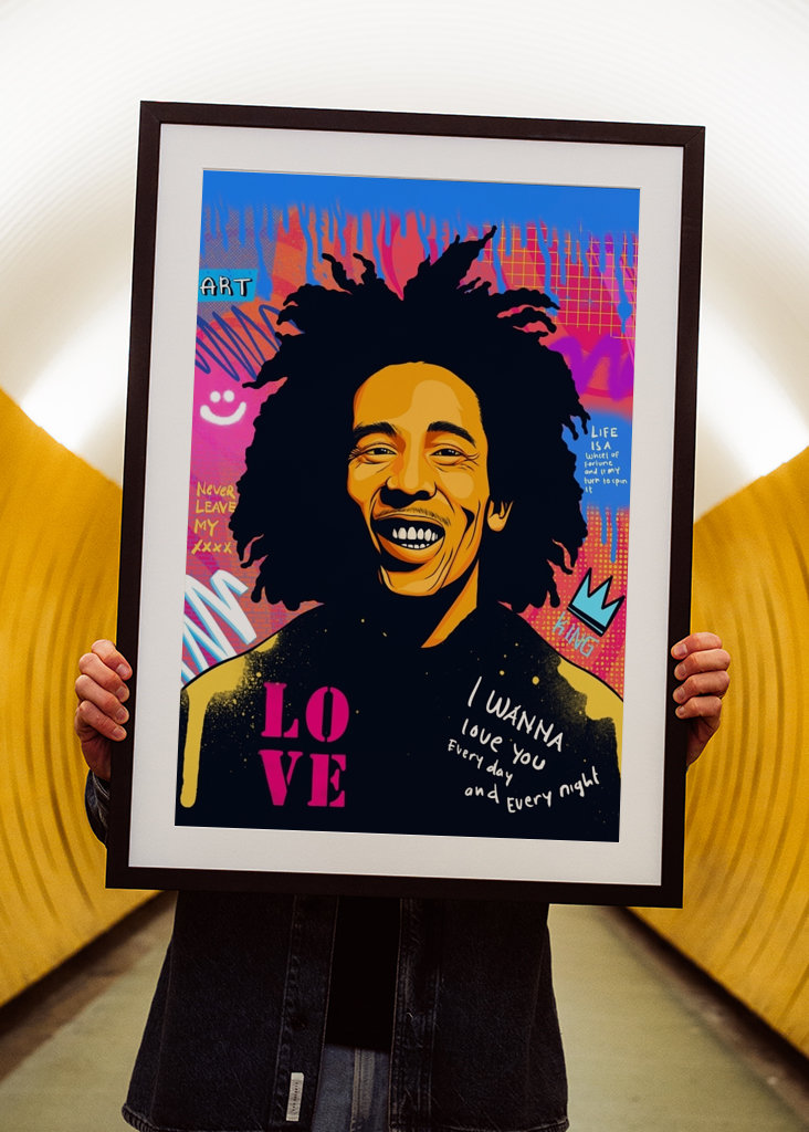 Bob Marley Pop Art