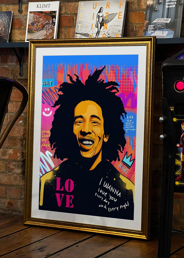 Bob Marley Pop Art