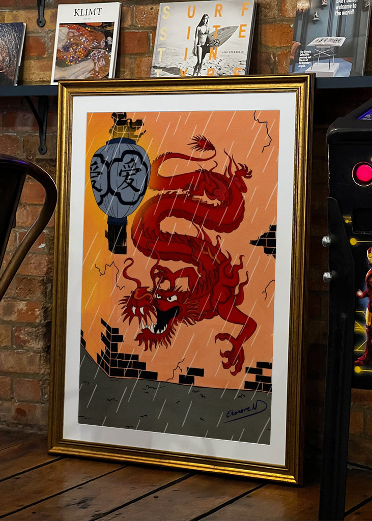 Fototapeta drak v Číně