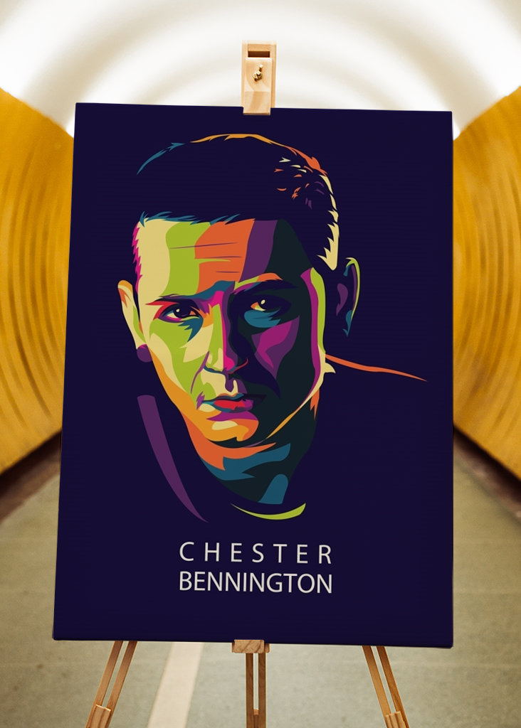 Chester Bennington In Pop Art