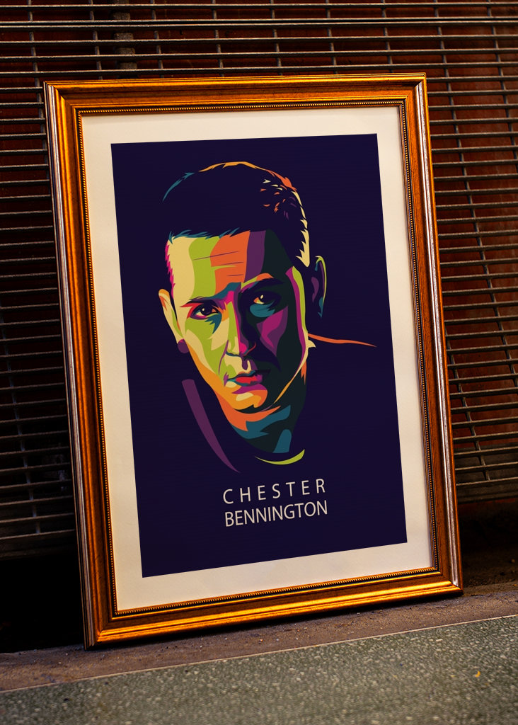 Chester Bennington In Pop Art