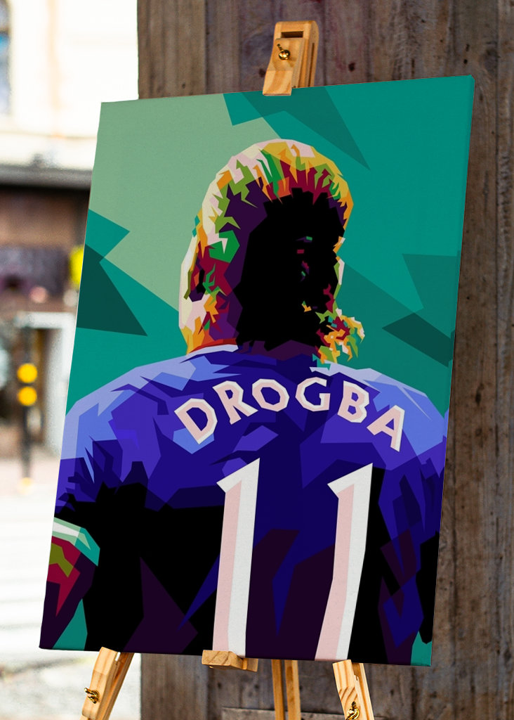 Didier Drogba wpap pop art 