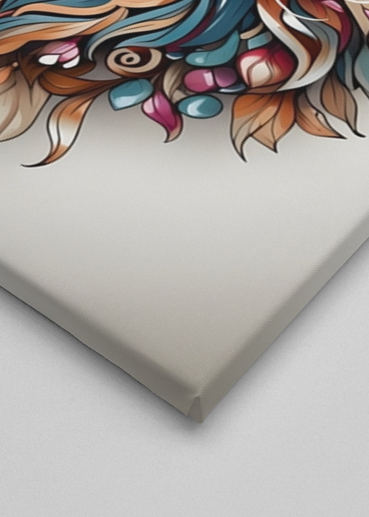 Lebendiges Löwenporträt