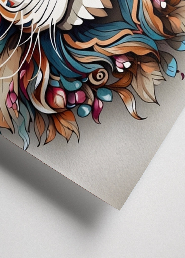 Lebendiges Löwenporträt