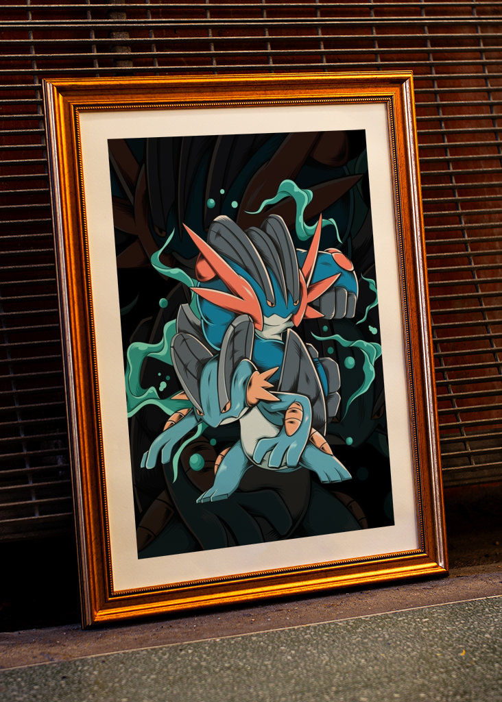 Swampert Pokemon Illustration