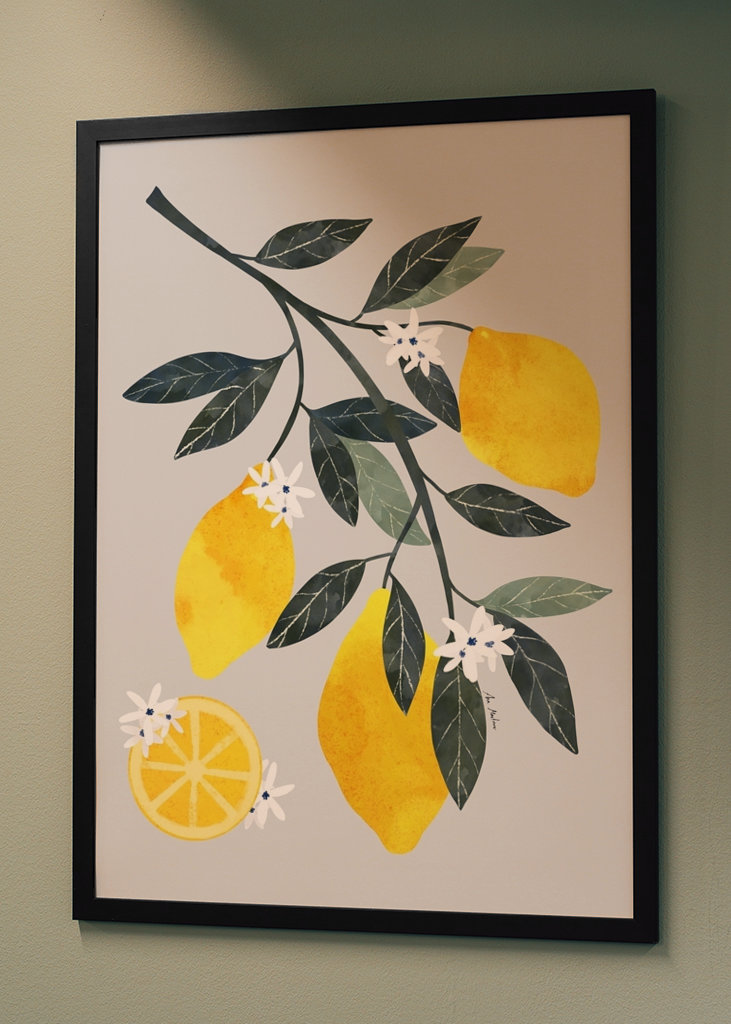 Lemon tree branch