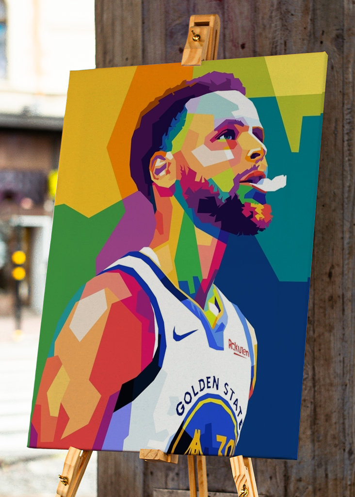 Stephen Curry Wpap Pop Art