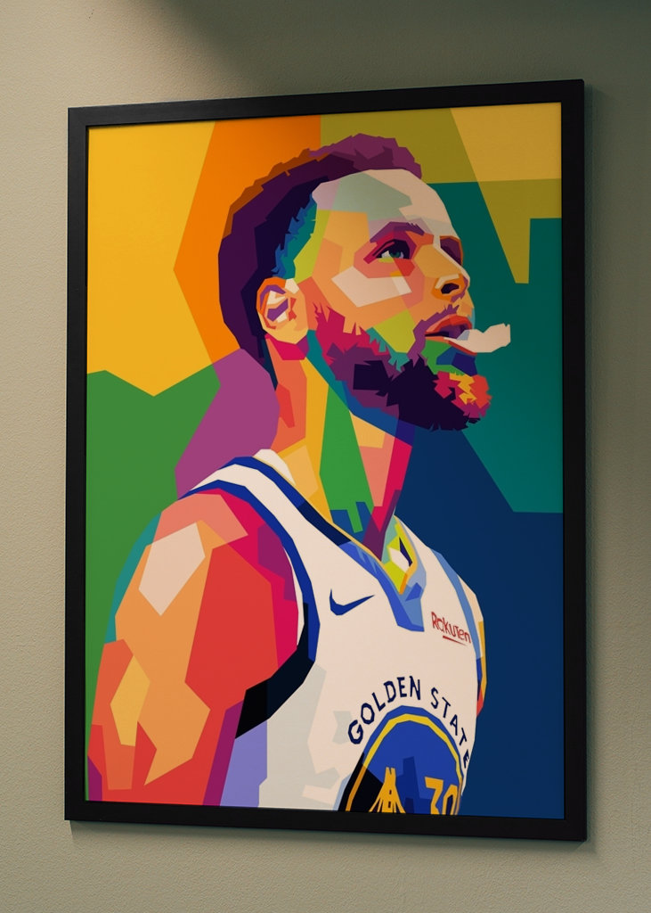 Stephen Curry Wpap Pop Art
