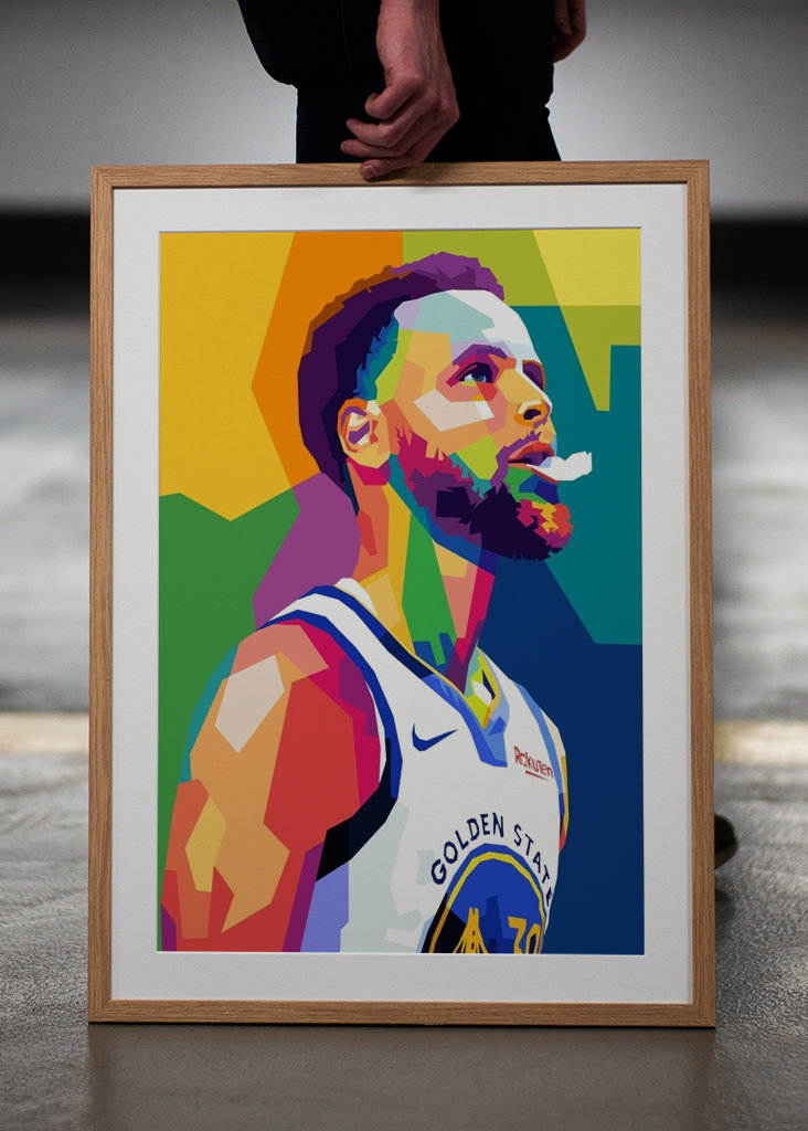 Stephen Curry Wpap Pop Art