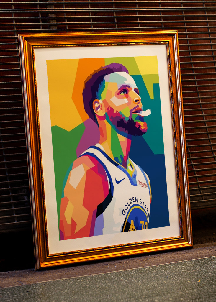 Stephen Curry Wpap Pop Art