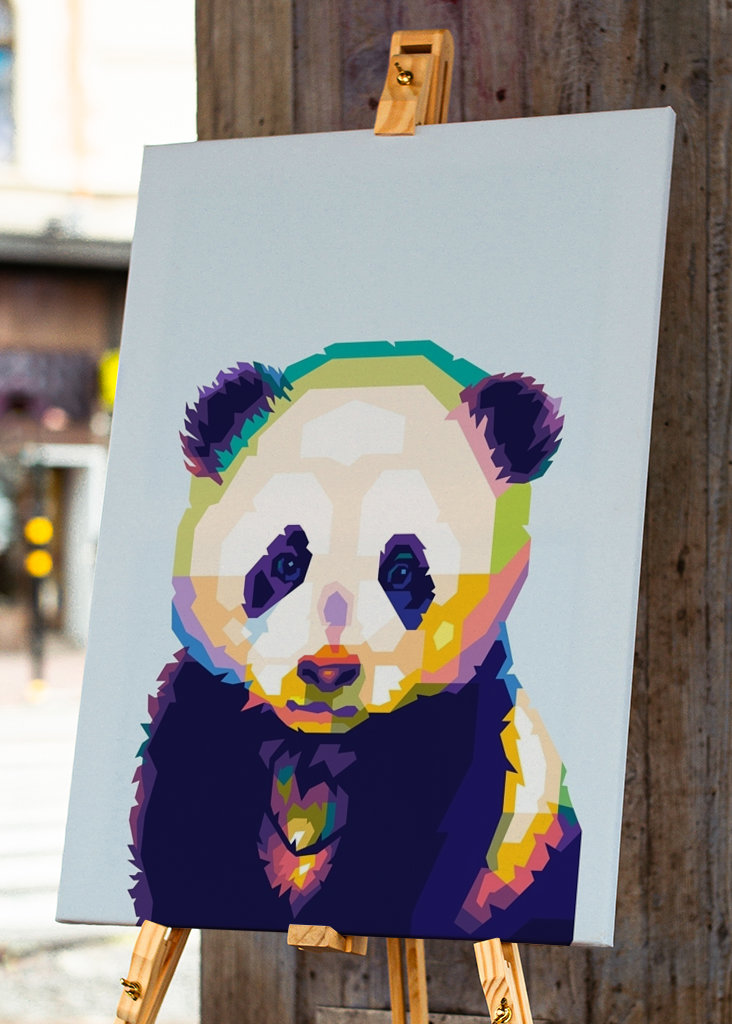 Baby Panda Popart
