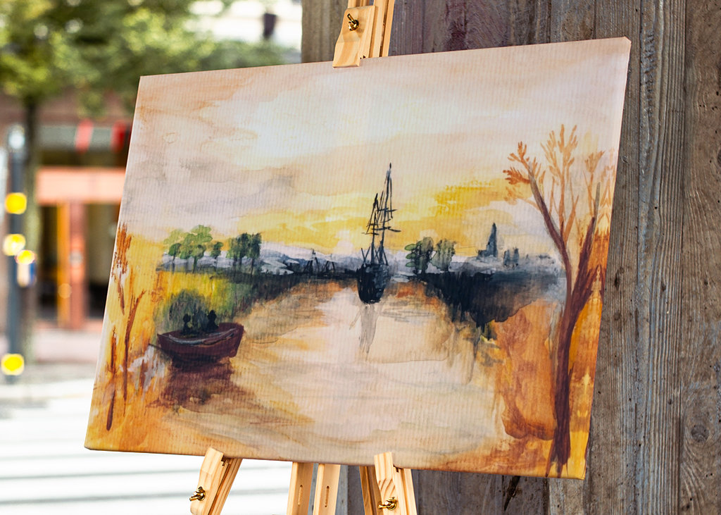 Romantic River Aquarel 