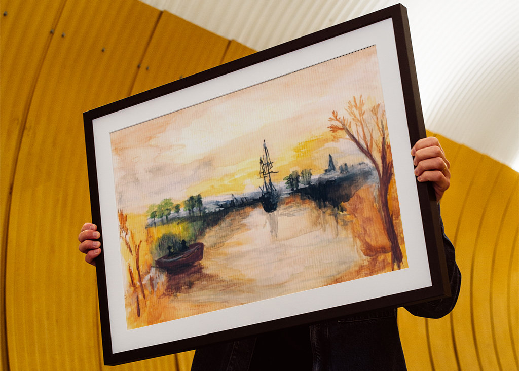 Romantic River Aquarel 