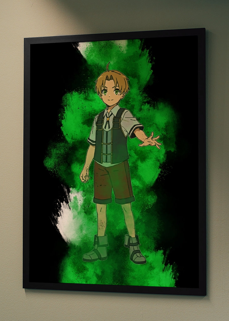 Zelený štětec Rudeus Greyrat