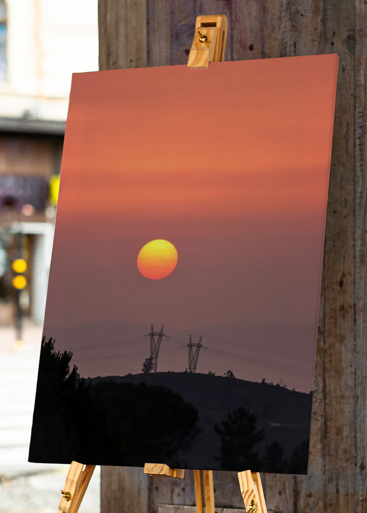 Tramonto sulla montagna