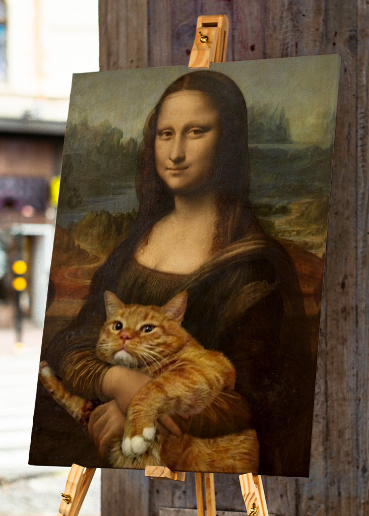 Divertida mascota de Mona Cat