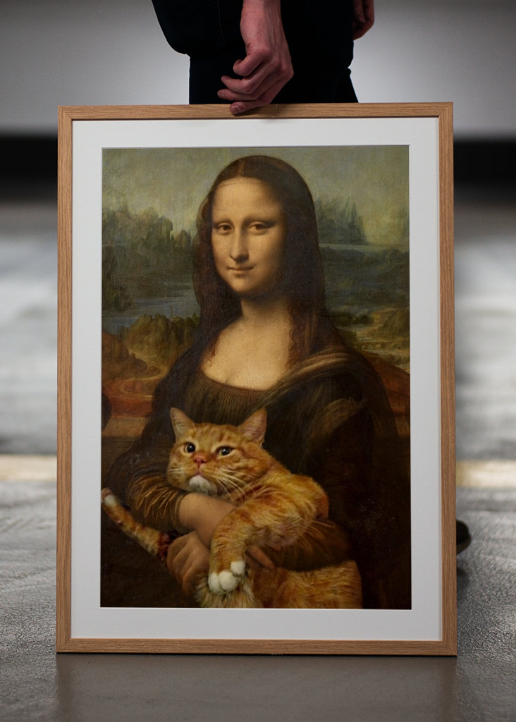 Divertida mascota de Mona Cat