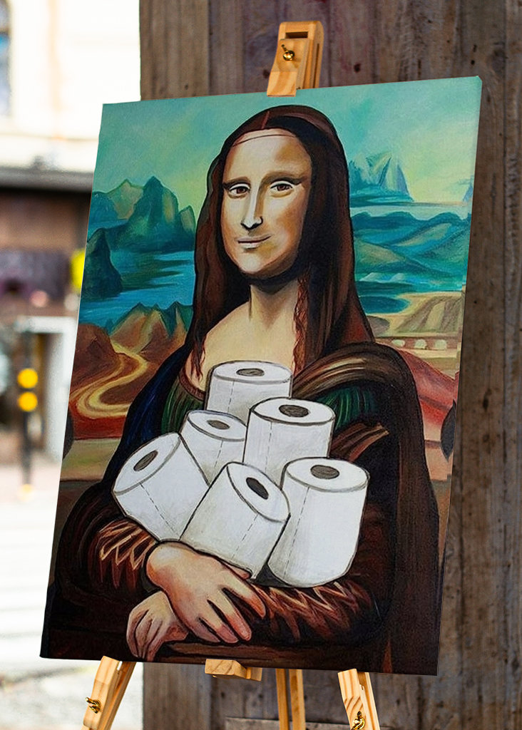 funny mona toilet paper