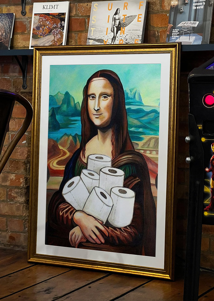 funny mona toilet paper