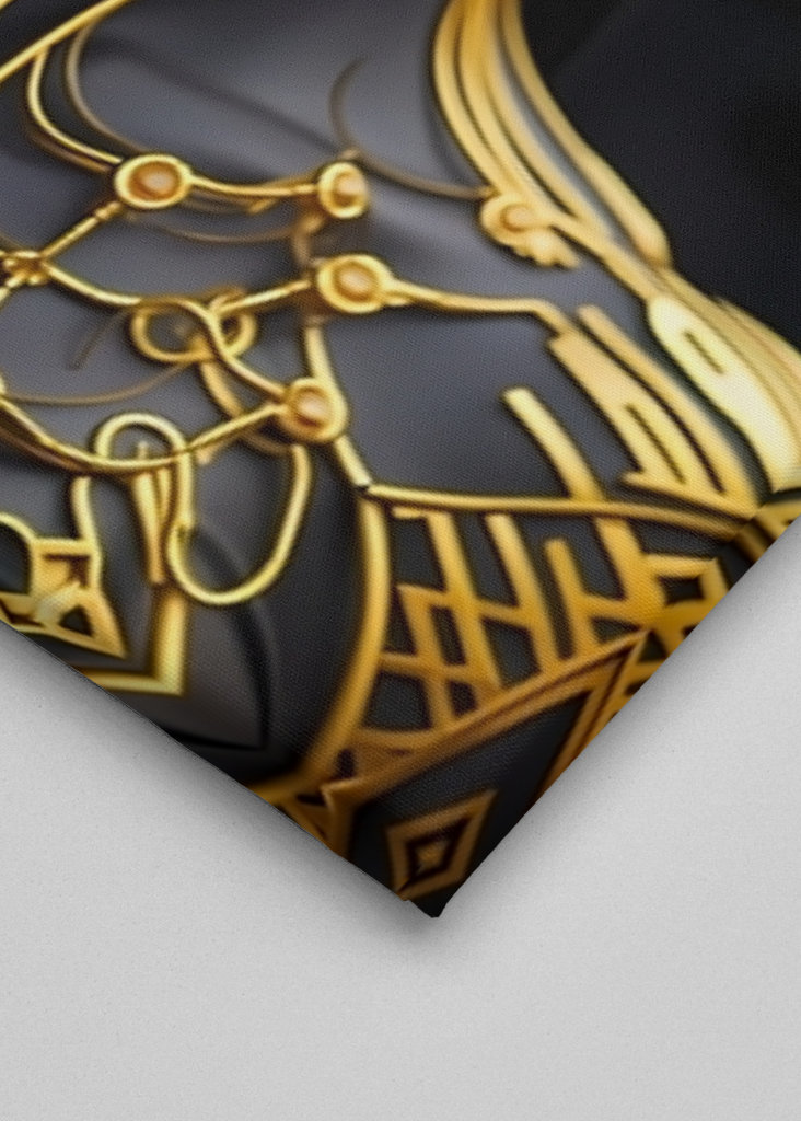 Černá a zlatá digitální umělecká díla