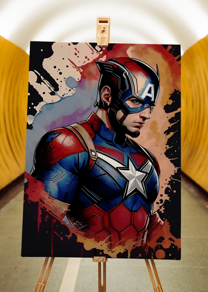 Captain America Watercolor